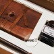 Writing set with leather wrap journal