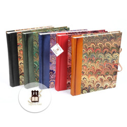 Colored leather photo albums