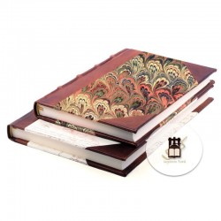 Half leather classic guestbooks