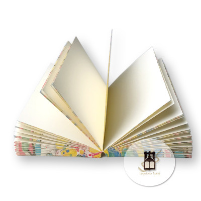 Amazing old-style leather wrap journals with hand colored paper boards