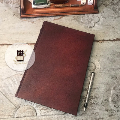 Old style handmade leather journals with high quality paper.