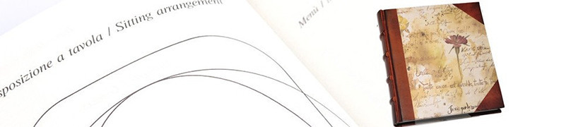 Party journal and Guest books: the timeless art of welcoming.