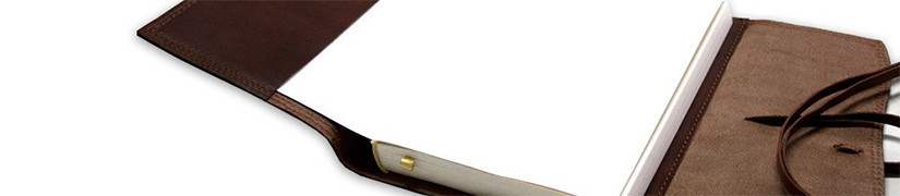 Refillable leather journals and covers. Enjoy your notebook forever.